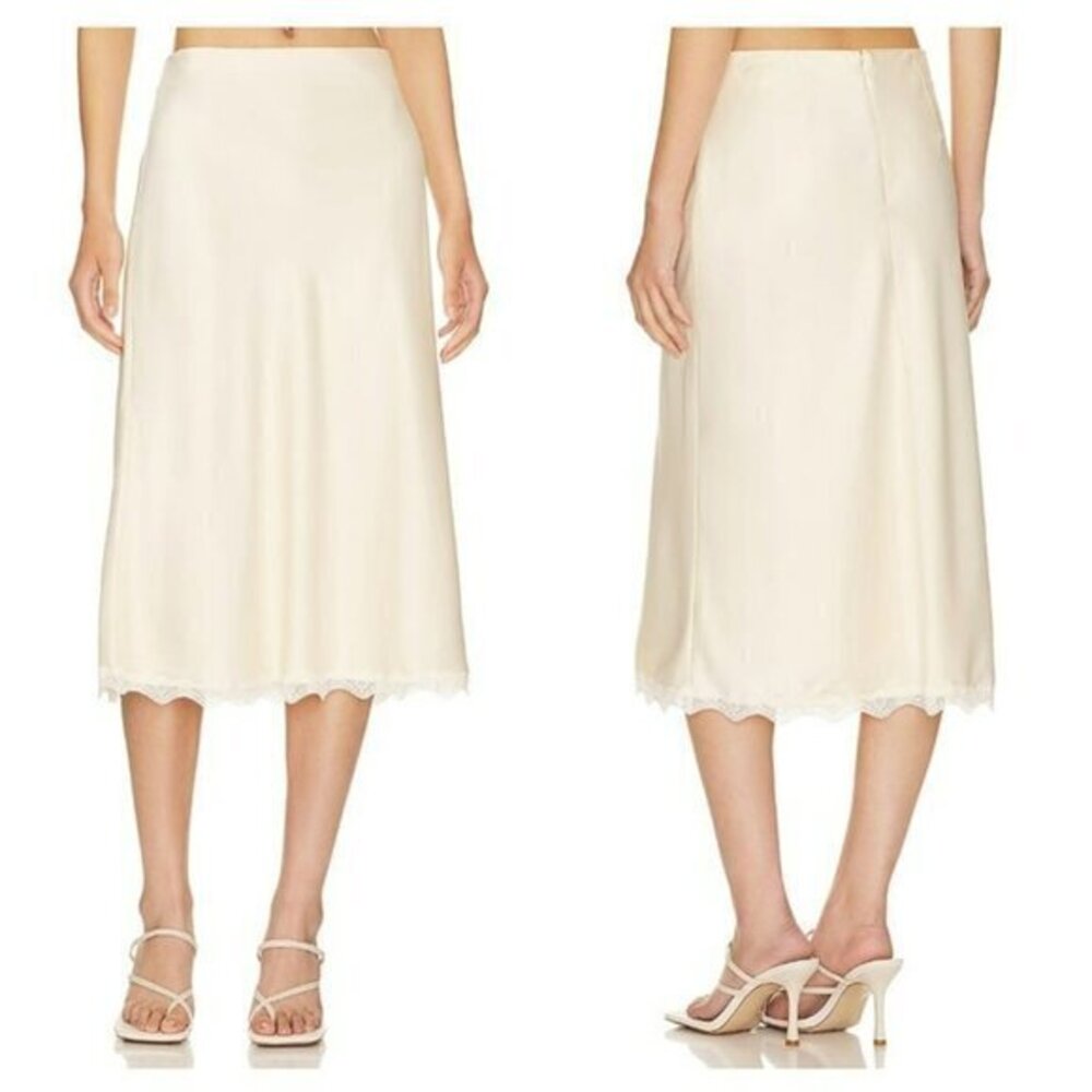 Camila Coelho Carmel Midi Skirt - Cream